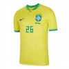 Virallinen pelipaita Brasilia RODRYGO 26 Koti World Cup 2022 Lyhythihainen - Miesten